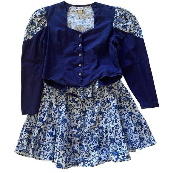 Vintage Circle T Two Piece Paisley Print Set - Picture 1 of 9